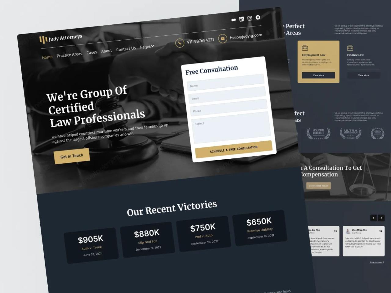 Law firm website design